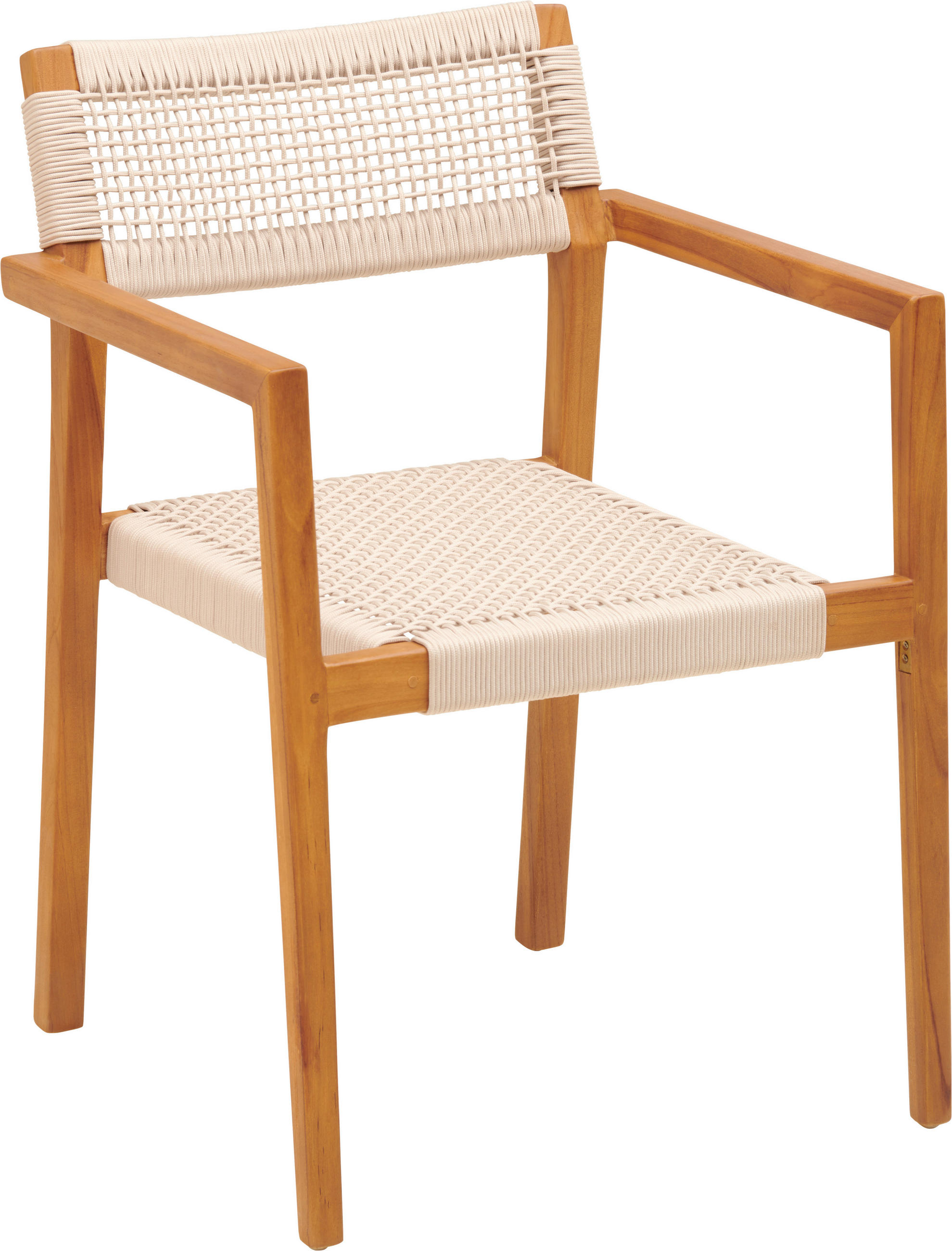 ARMLEHNSTUHL  in  - Beige/Naturfarben, MODERN, Holz (59/83/55cm) - Livetastic