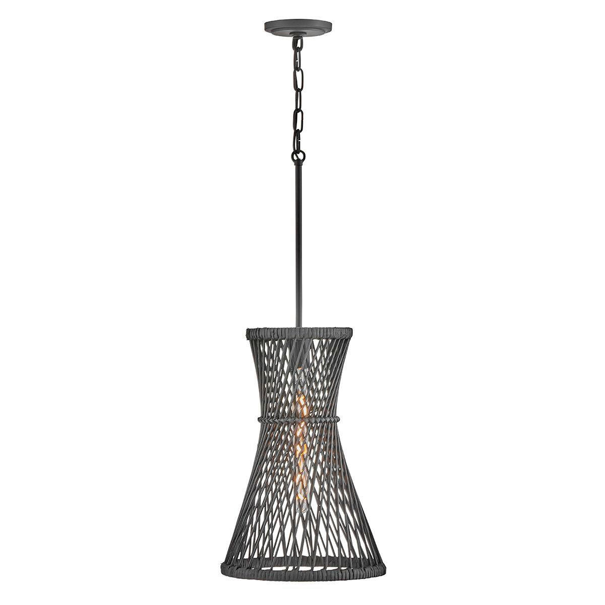 HÄNGELEUCHTE Twyla  57,7/30,5/30,5 cm  - Schwarz, Natur, Holz/Metall (57,7/30,5/30,5cm) - Elstead Lighting