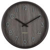 WANDUHR  Grau  - Grau, Basics, Holz (22/22/4,5cm) - Karlsson