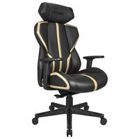 GAMINGSTUHL Gelb, Schwarz Metall, Kunststoff, Textil   - Gelb/Schwarz, Design, Kunststoff/Textil (69/117-125/60cm) - BX Gaming