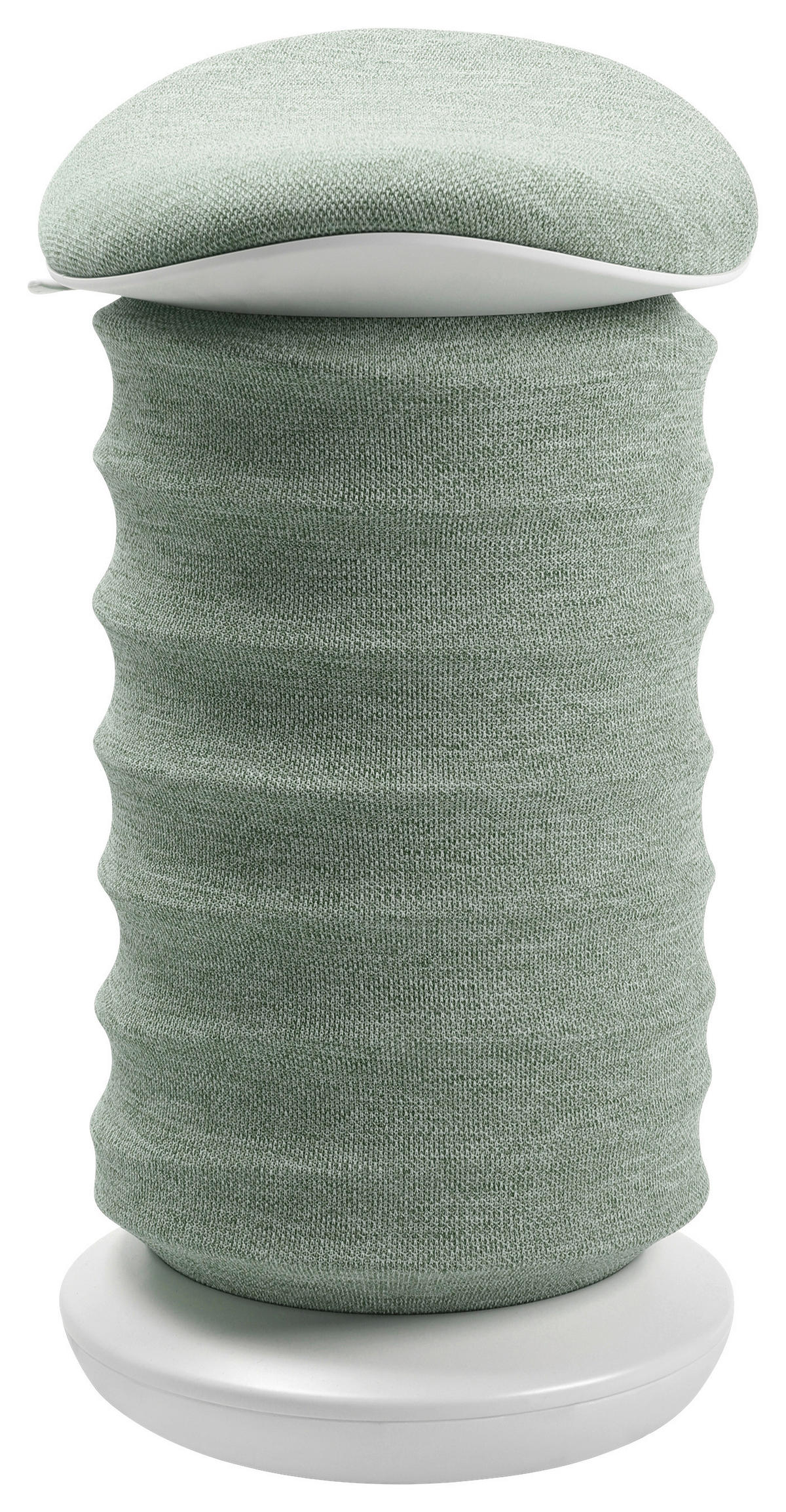 BÜROHOCKER 37,5/53-64/36 cm  - Weiß/Grün, Design, Kunststoff/Textil (37,5/53-64/36cm) - Topstar