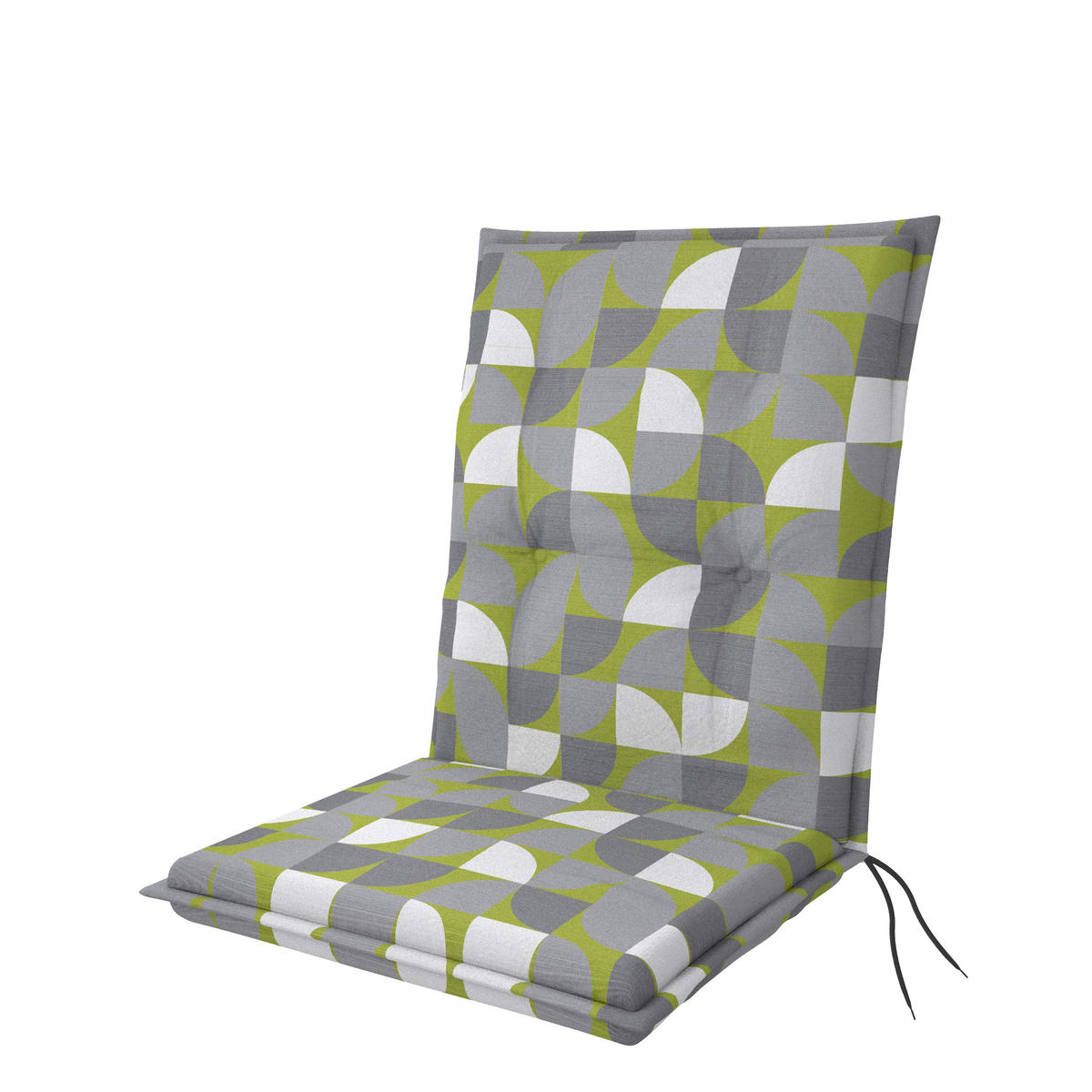 PODUŠKA NA KRESLO, 48/100/6 cm - sivá/biela, textil (48/100/6cm) - Ambia Garden