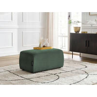 HOCKER ATILLA Cord Dunkelgrün  - Dunkelgrün/Schwarz, MODERN, Kunststoff/Textil (92/44/48cm)