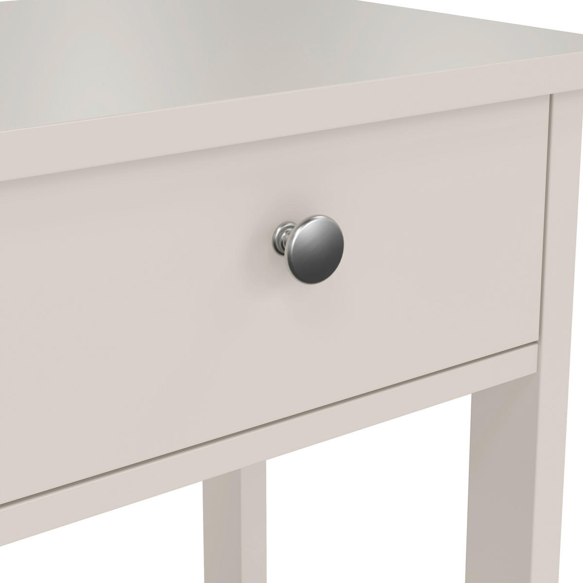 NACHTSCHRANK 40/70,1/34,2 cm Douglasie, Fichte, Kiefer, Lärche, Tanne  - Kaschmir/Silberfarben, MODERN, Leder/Holz (40/70,1/34,2cm) - MID.YOU