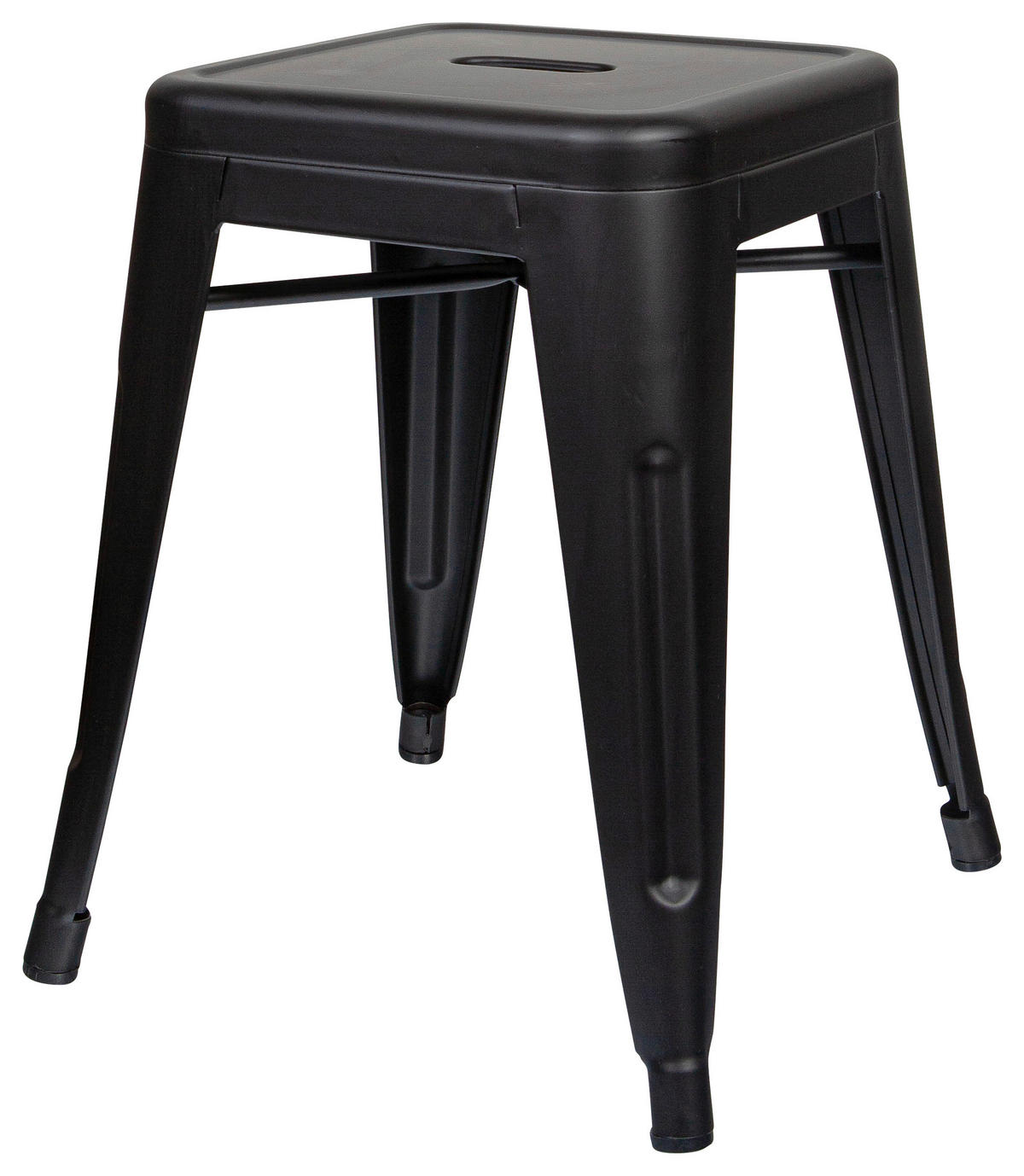 HOCKER Schwarz  - Schwarz, Basics, Metall (39/46/39cm) - MID.YOU