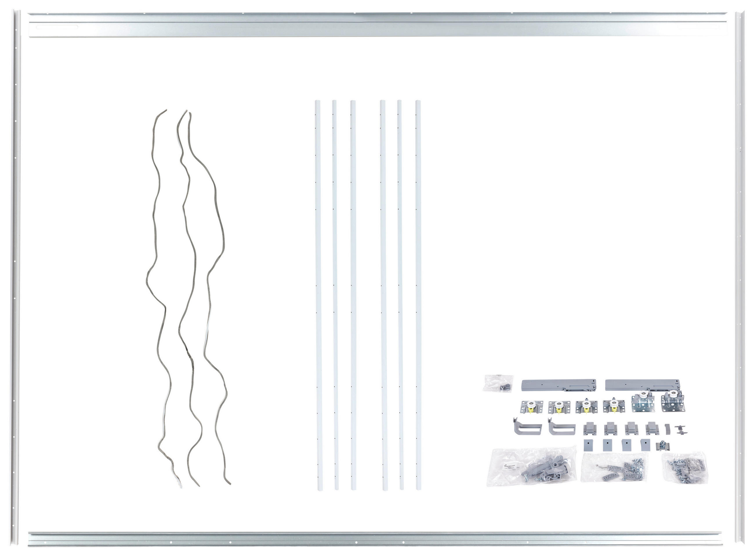 MONTAGEPAKET   - Chromfarben, Konventionell, Kunststoff/Metall (270/210cm) - Hom`in