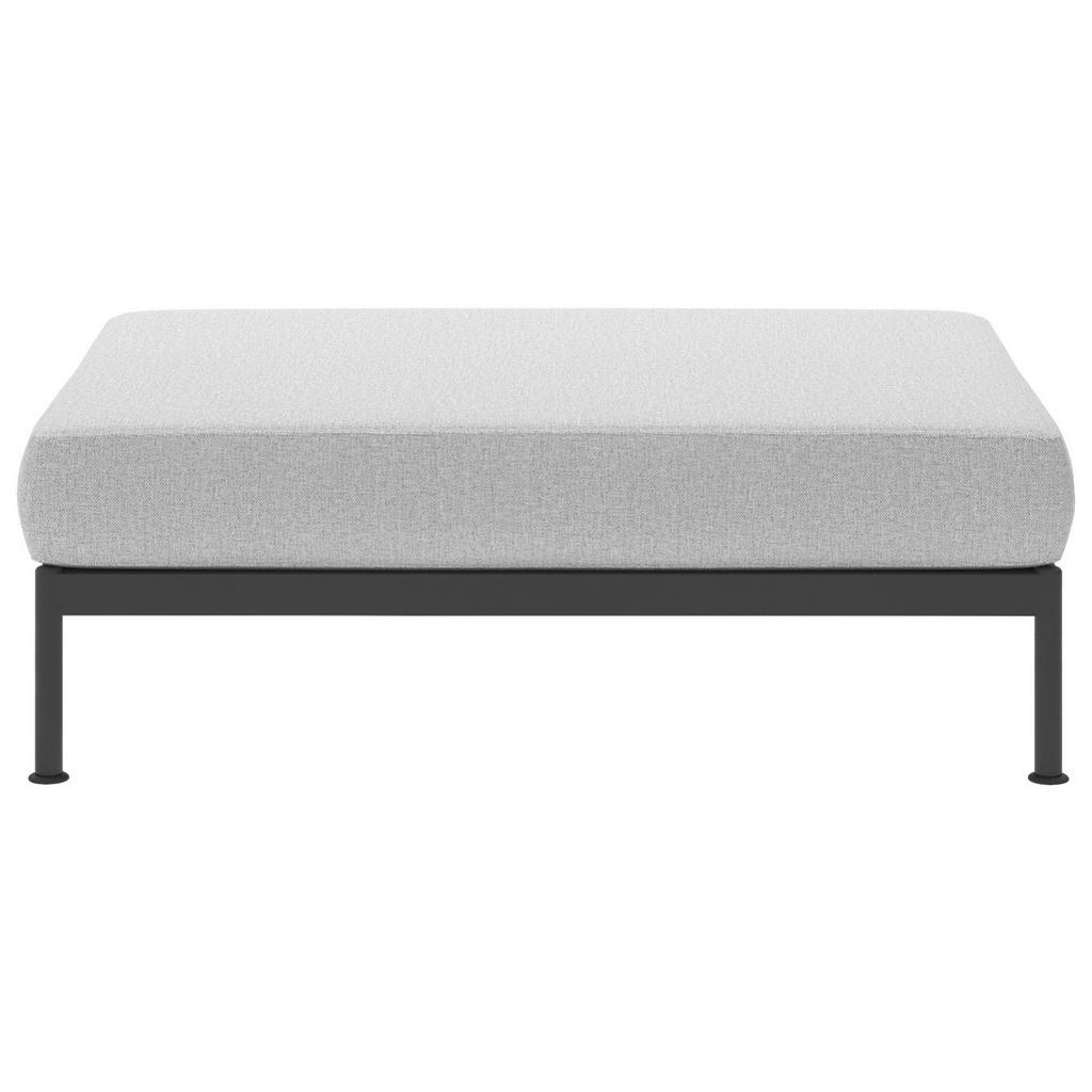 Thumbnail - Lomoco Hocker, Anthrazit, Hellgrau, Metall, Textil, Füllung: Schaumstoff, rechteckig, 123x42x89 cm, erweiterbar (Typenau...