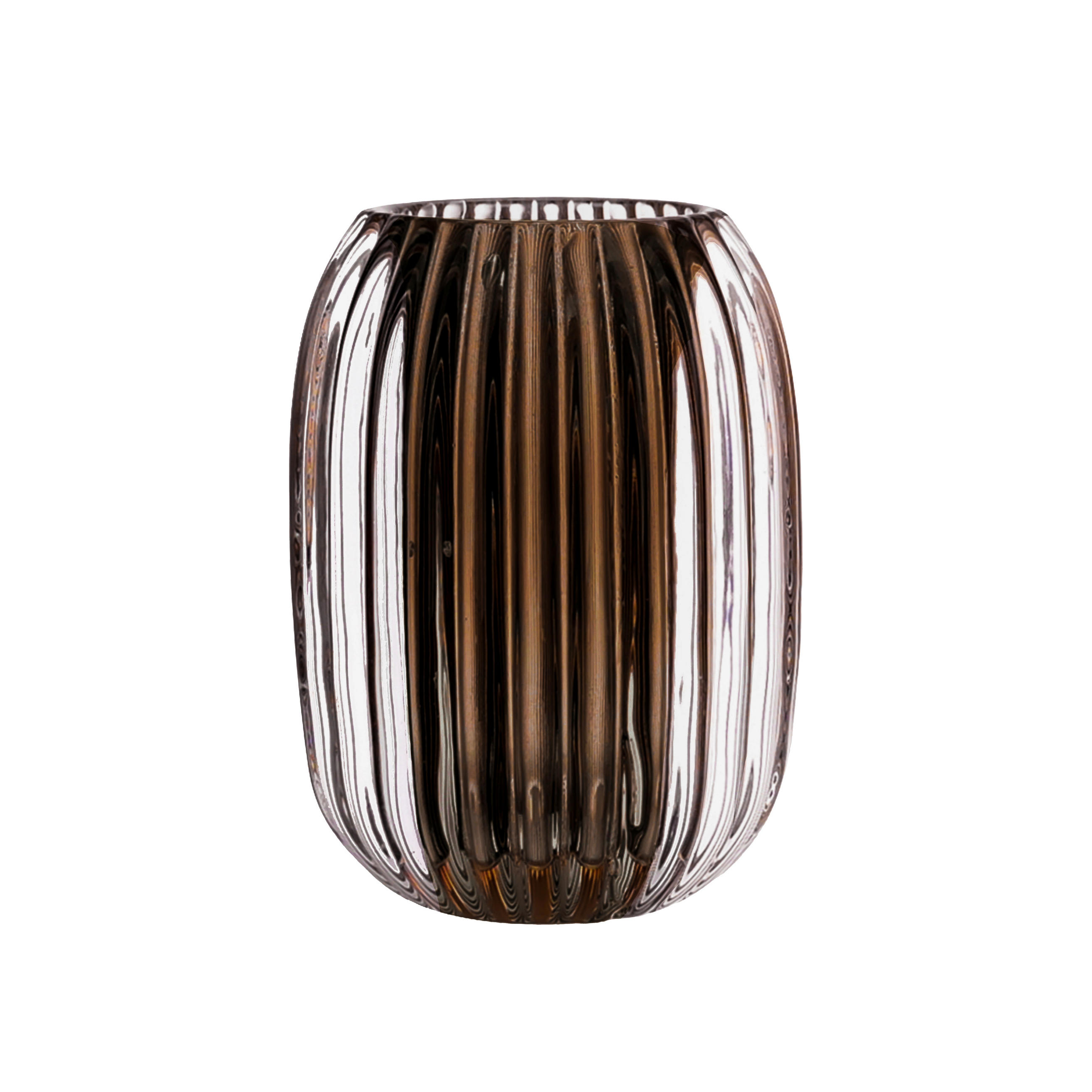 KERZENHALTER - Grau, Trend, Glas (9,4/13cm) - Ambia Home