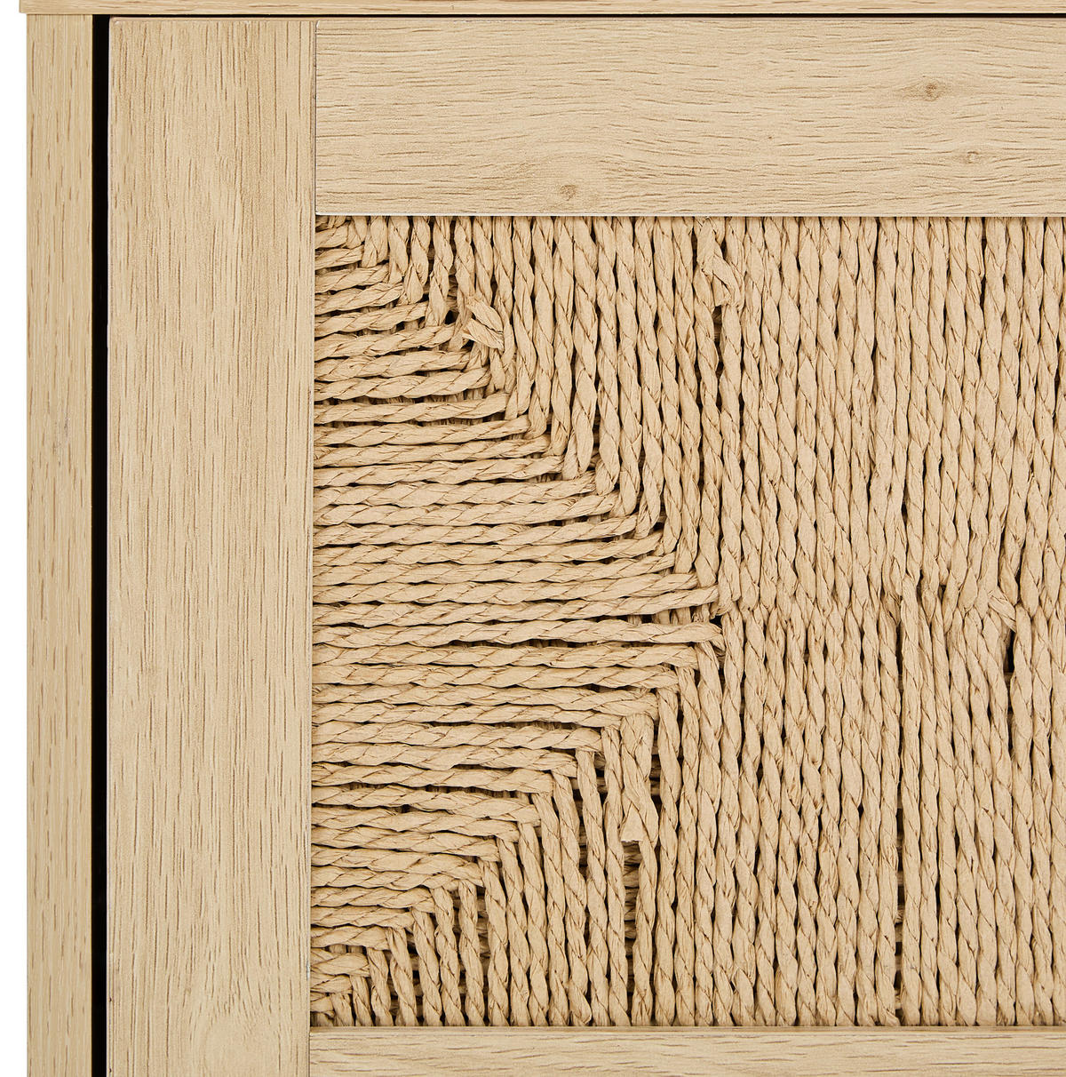 TV-BÄNK  i 160/45/39 cm  - svart/naturfärgad, Natur, metall/papper (160/45/39cm) - MID.YOU