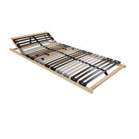 LATTENROST 140/200 cm Kopfteil, Mittelzone verstellbar, Birke  - Anthrazit/Silberfarben, Basics, Holz (140/200cm) - MID.YOU