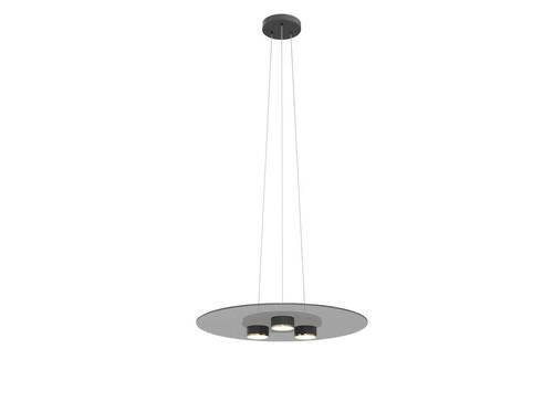LED-HÄNGELEUCHTE 60/150 cm  - Goldfarben/Schwarz, Design, Glas/Metall (60/150cm)