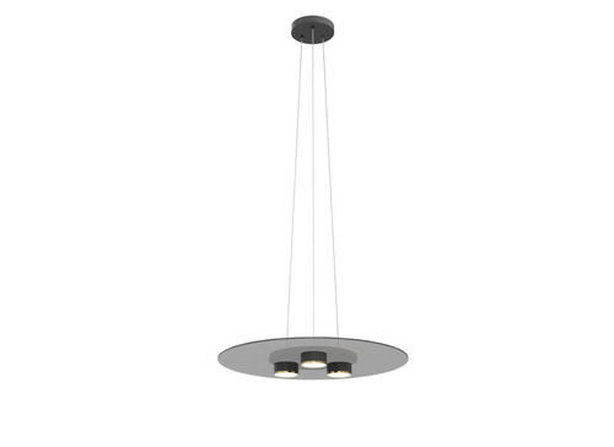LED-HÄNGELEUCHTE 60/150 cm  - Goldfarben/Schwarz, Design, Glas/Metall (60/150cm)