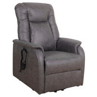 TV KRESLO, kov, textil, tmavosivá - čierna/tmavosivá, Konventionell, kov/textil (75/111/93cm) - Cantus