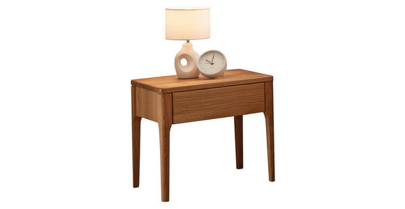 NACHTKÄSTCHEN in massiv Wildeiche Wildeiche  - Wildeiche, KONVENTIONELL, Holz (45,5/43/33,5cm) - Linea Natura