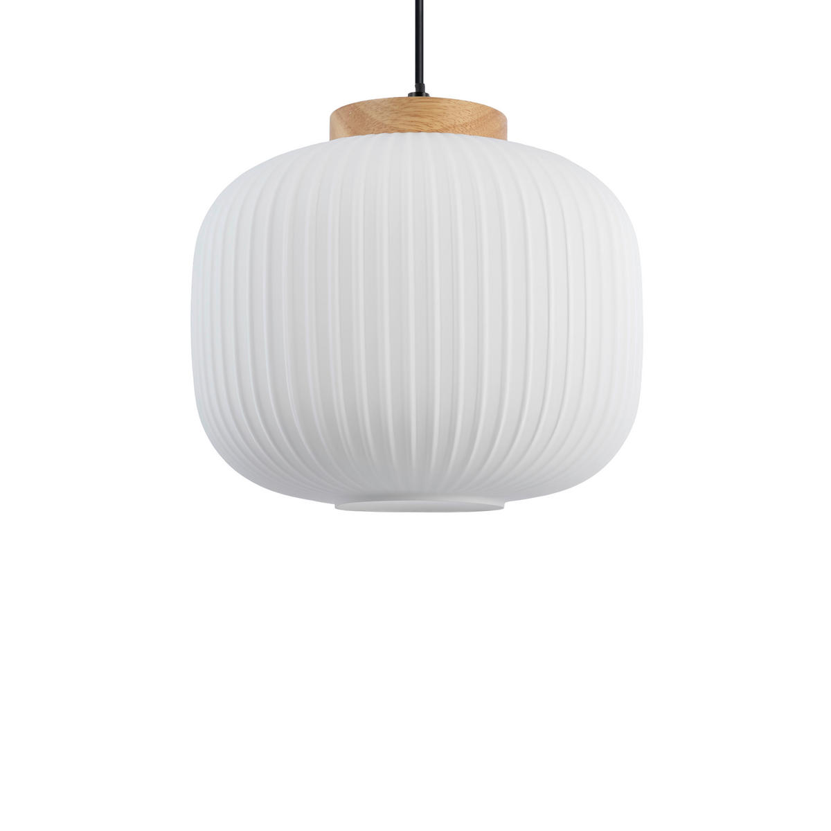 HÄNGELEUCHTE 25/120 cm  - Weiß, Trend, Glas/Holz (25/120cm) - Collet's Monde