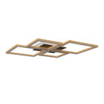 LED-DECKENLEUCHTE 75,5/75,5/5 cm   - Weiß, LIFESTYLE, Holz/Metall (75,5/75,5/5cm) - Novel