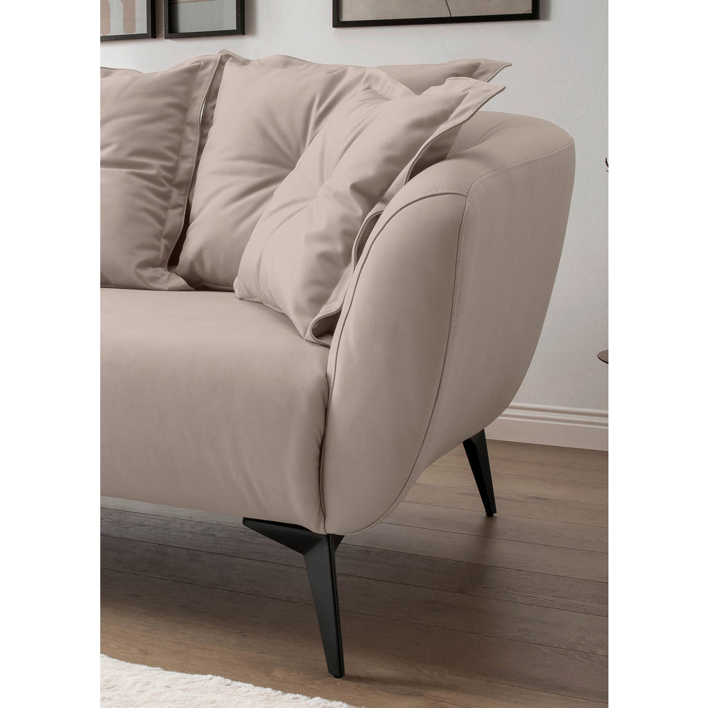 Thumbnail - Livetastic 3-Sitzer-Sofa, Beige, Textil, Füllung: Schaumstoff, 236x94x103 cm, Made in EU, Armteil links, rechts, Rücken ...