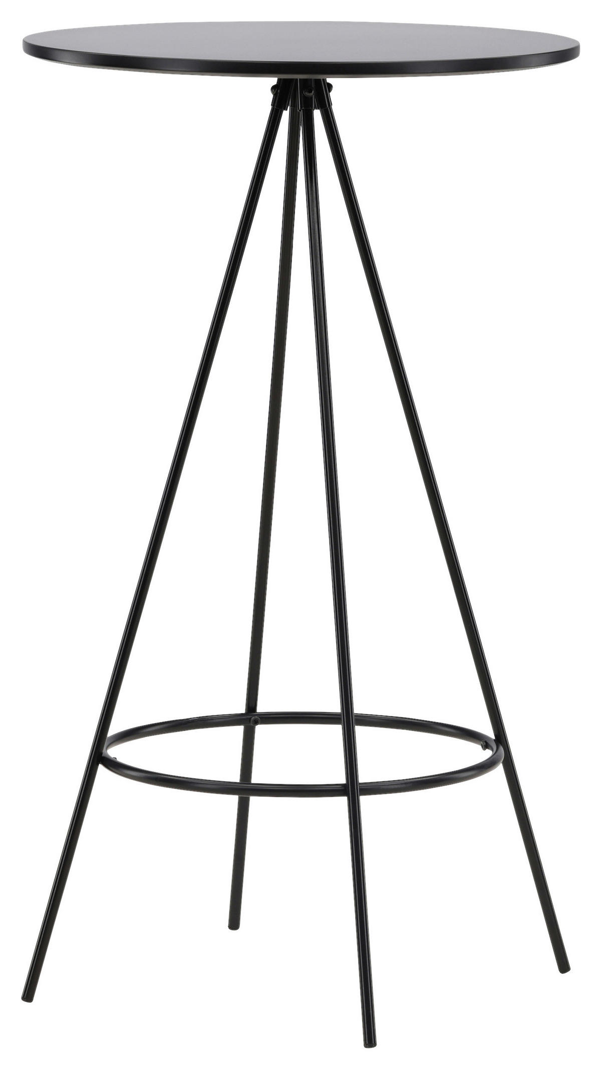 BARPALL i svart  - svart, Design, metall/trämaterial (60/105/60cm) - Livetastic