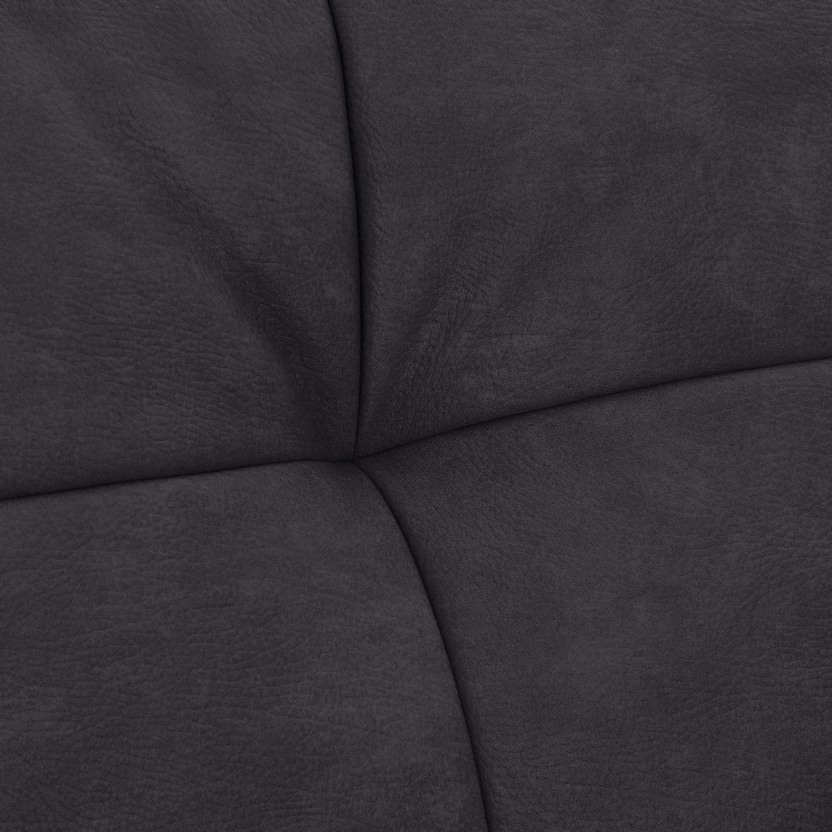 ECKSOFA in Lederlook Schwarz  - Schwarz, Trend, Textil (210/315cm) - Livetastic