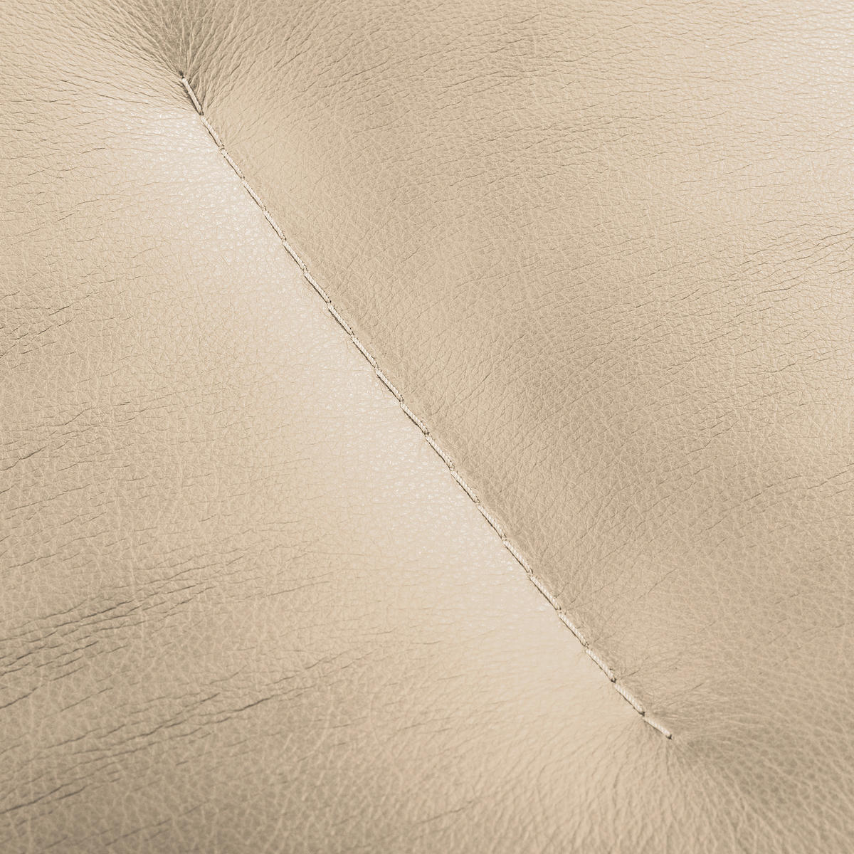 SESSELSET Echtleder Hellgrau  - Hellgrau/Kirschrot, Design, Leder/Metall (67/87/74cm) - Livetastic