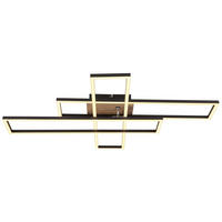 LED-DECKENLEUCHTE    80/60/10 cm  - Chromfarben/Weiss, Design, Holzwerkstoff/Kunststoff (80/60/10cm) - Globo