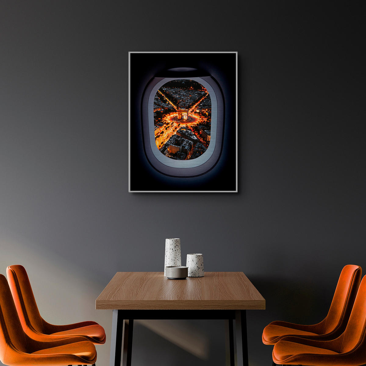 METALLBILD 50,7/65,7 cm  - Silberfarben/Multicolor, Design, Holzwerkstoff/Metall (50,7/65,7cm) - Monee