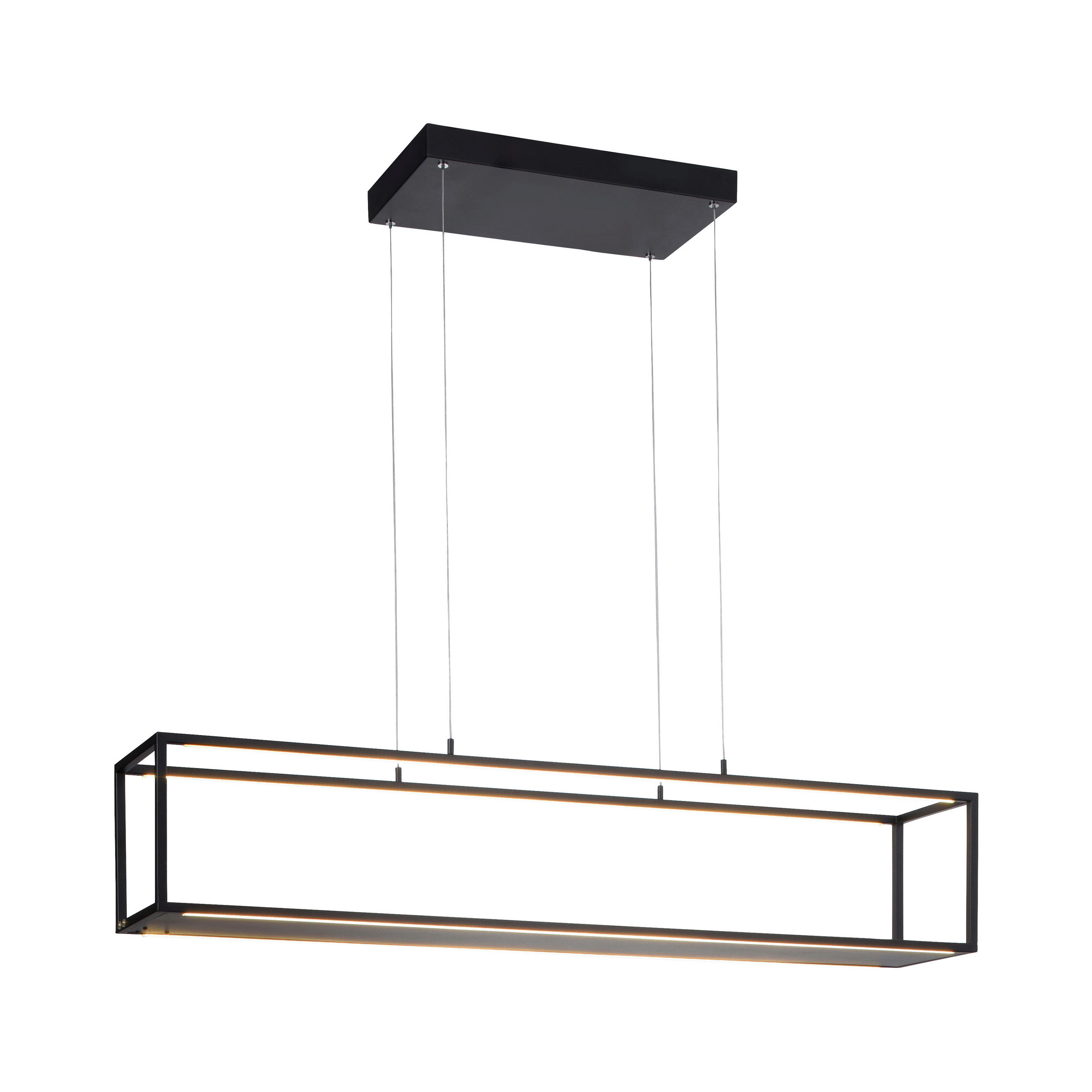 LED-HÄNGELEUCHTE 105/20/120 cm  - Schwarz, LIFESTYLE, Kunststoff/Metall (105/20/120cm)