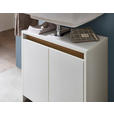 WASCHBECKENUNTERSCHRANK 61,8/59,3/32,2 cm  - Eichefarben/Weiß, KONVENTIONELL, Holzwerkstoff (61,8/59,3/32,2cm) - Xora