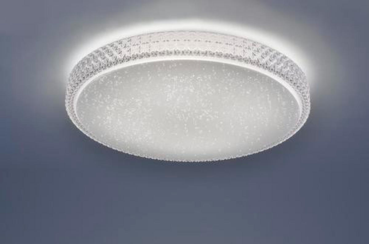 LED-DECKENLEUCHTE Lolasmart-Frida  Smart 60/10,5 cm   - Transparent/Weiß, Design, Kunststoff/Metall (60/10,5cm)