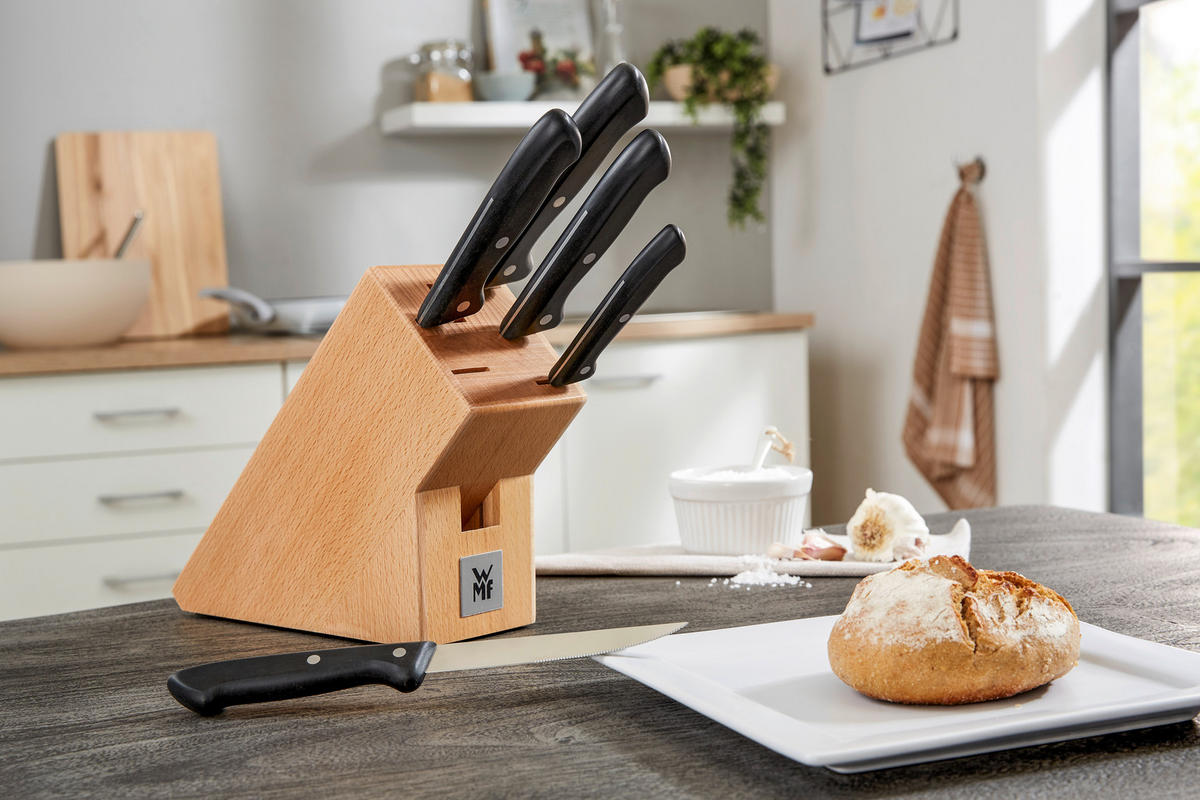 STOJAN NA NOŽE  6-dielne - Design, kov/drevo - WMF