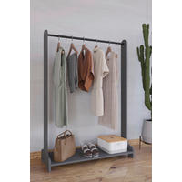 GARDEROBENSTÄNDER in Anthrazit 89/128/35 cm   - Anthrazit, Design, Holzwerkstoff/Metall (89/128/35cm) - MID.YOU