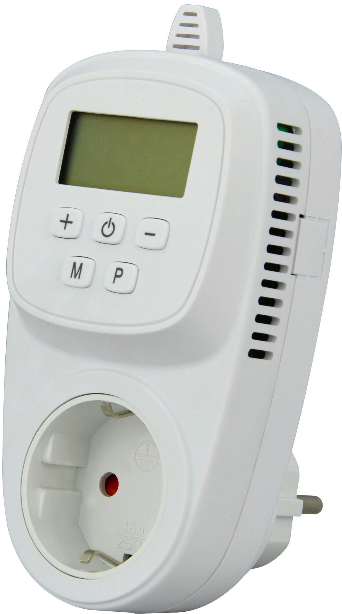 STECKDOSENTHERMOSTAT  - Weiß, Basics, Kunststoff (14/7/4,2cm)