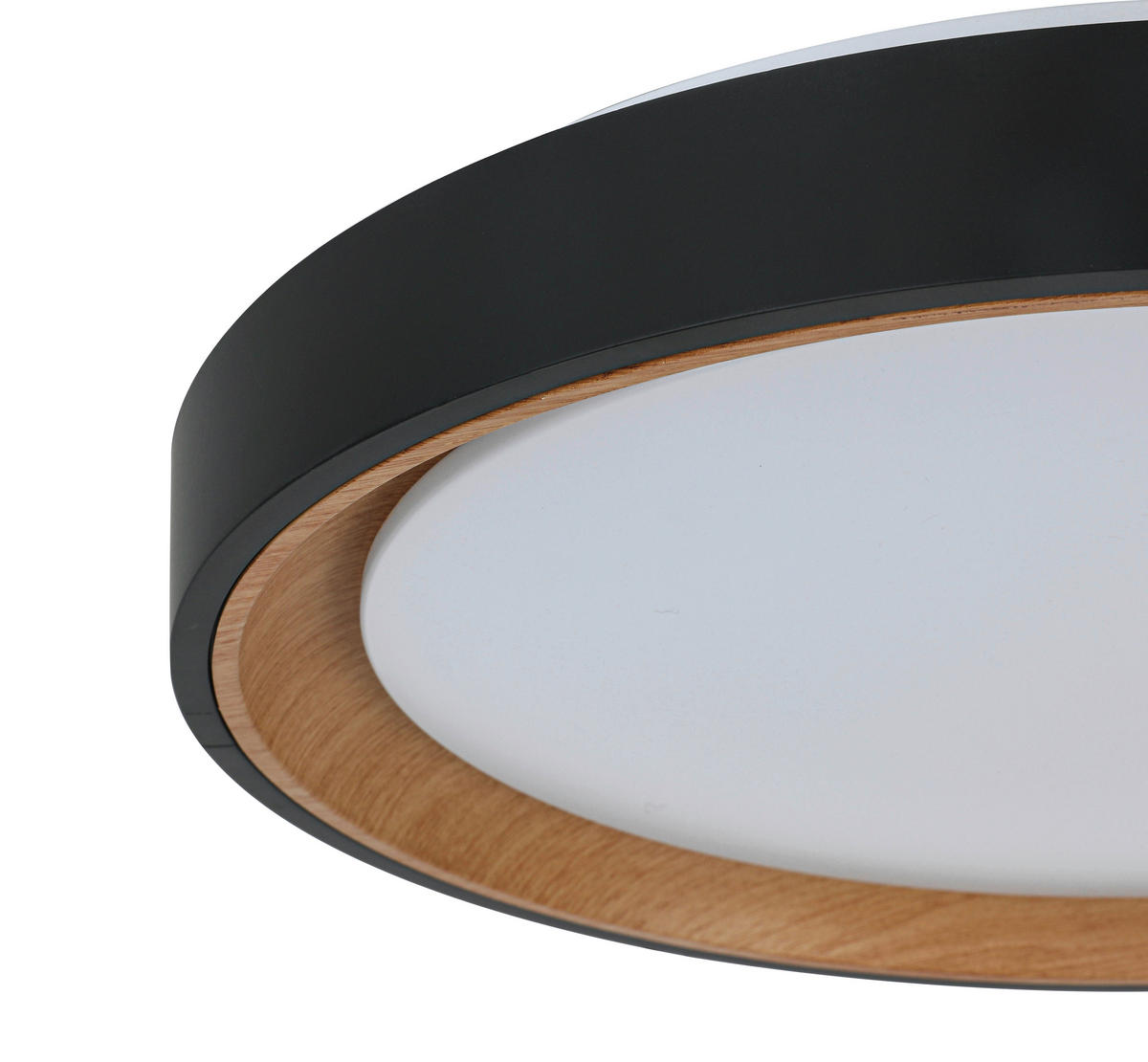 LED PLAFONJERA  - boja hrasta/bela, Trendi, metal/plastika (40/7cm) - Novel