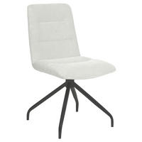 STUHL Webstoff Beige  - Beige/Schwarz, Design, Textil/Metall (50/90/63cm) - Carryhome