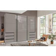 SCHWEBETÜRENSCHRANK  in Sahara  - Schwarz/Sahara, KONVENTIONELL, Glas/Holzwerkstoff (300/236/65cm) - Hom`in