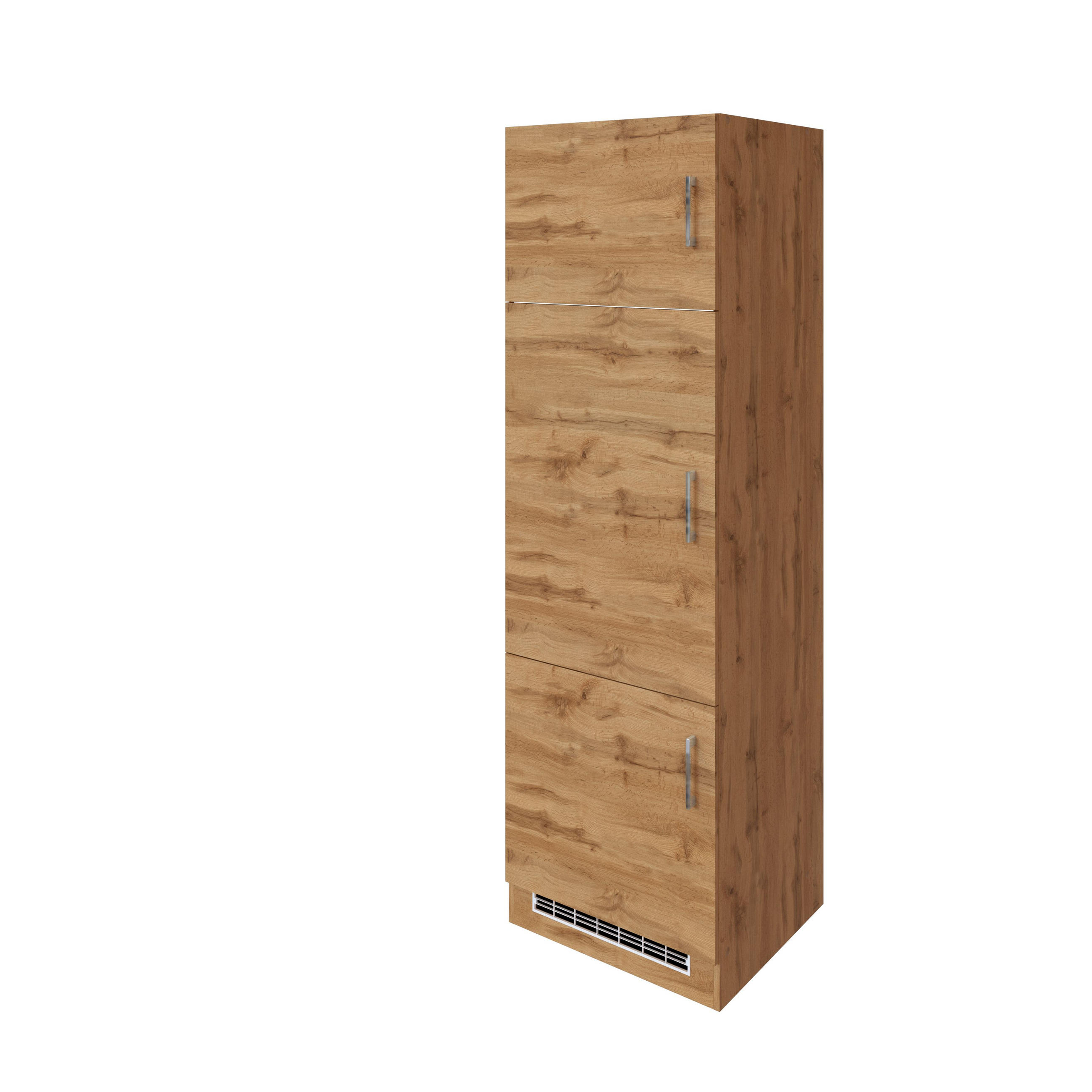SKÅP FÖR VITVAROR 60/200/60 cm i ekfärgad 200/60/60 cm