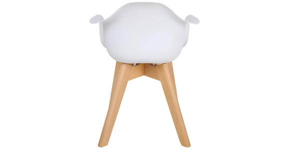 KINDERSTUHL - Buchefarben/Weiß, Trend, Holz/Kunststoff (42/56/43cm) - My Baby Lou