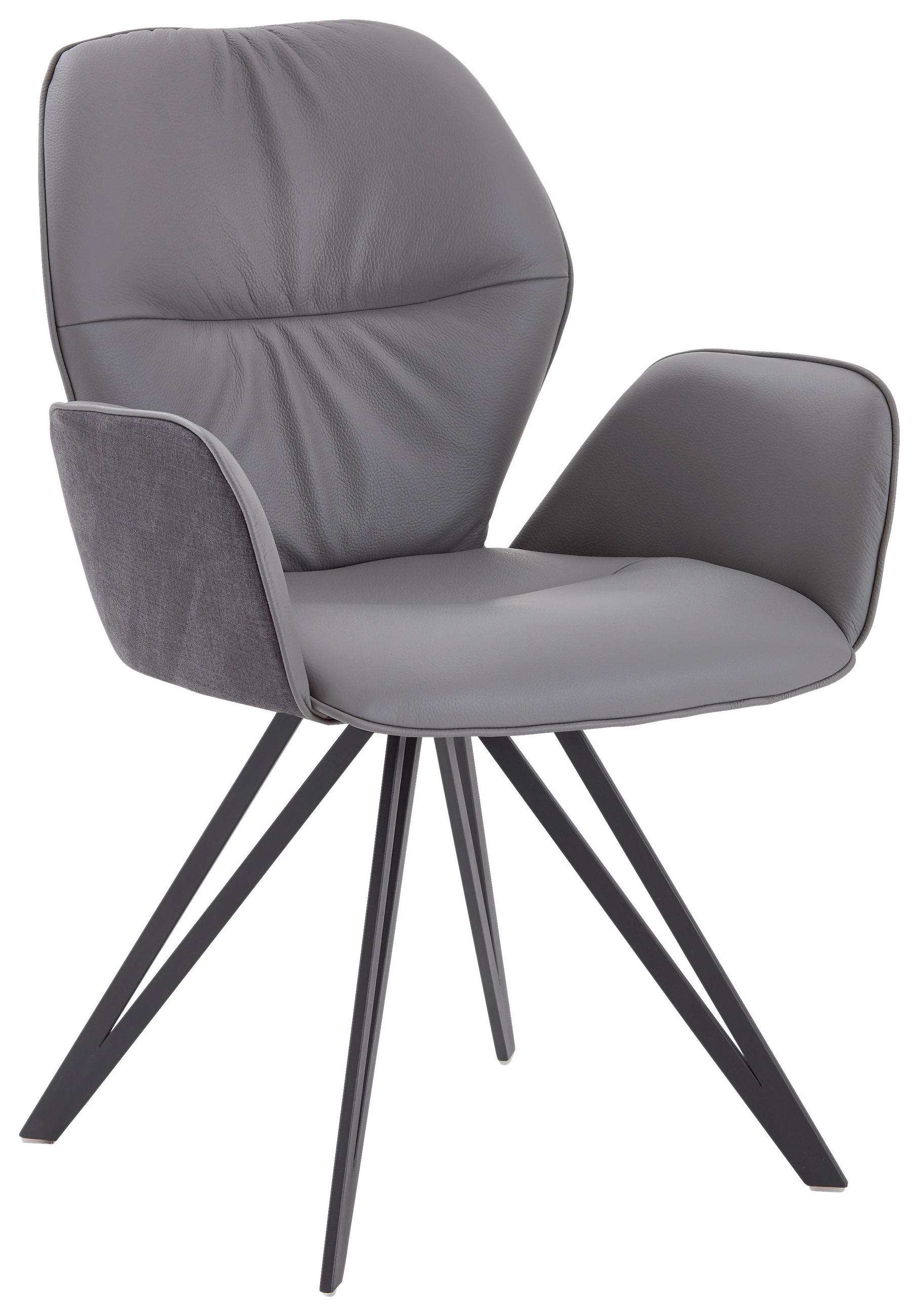 Valdera Armlehnstuhl Graphit, Grau 58x91x59 cm