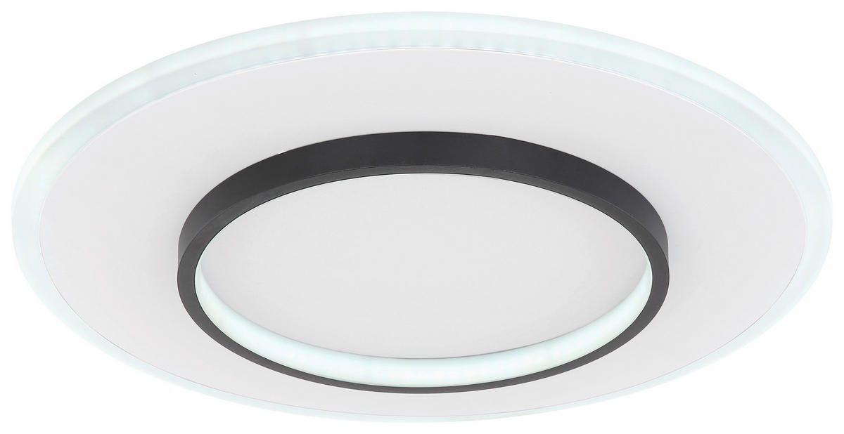 LED-DECKENLEUCHTE 40 W  46,8/6 cm    - Weiss/Opal, Basics, Kunststoff/Metall (46,8/6cm) - Globo