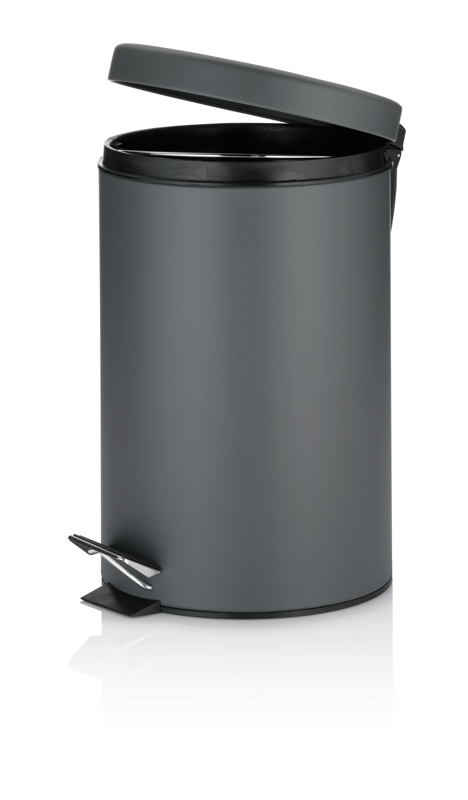 TRETEIMER 12 l  Metall  - Dunkelgrau, KONVENTIONELL, Metall (25/40cm) - Kela