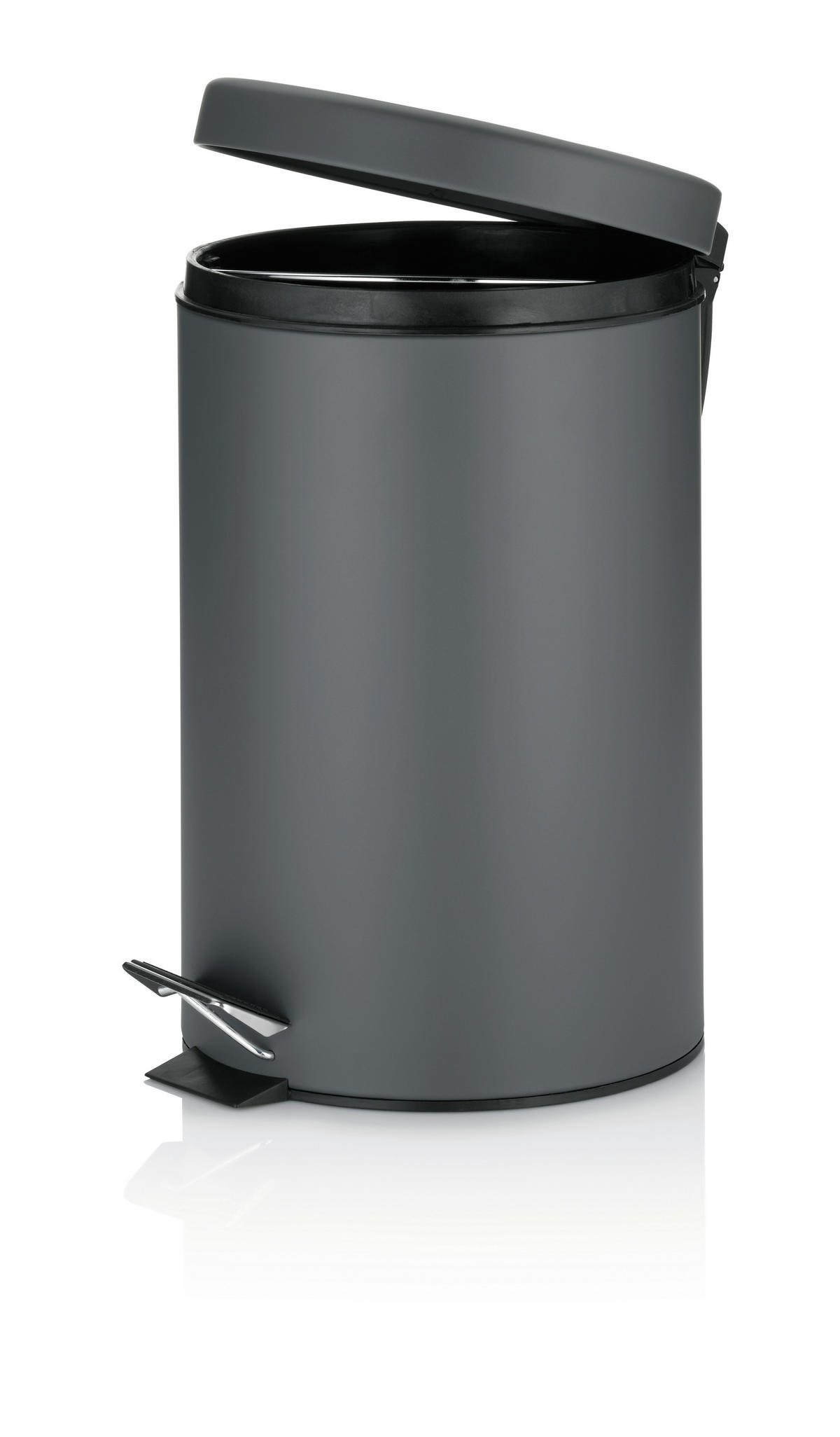 TRETEIMER 12 l  Metall  - Dunkelgrau, KONVENTIONELL, Metall (25/40cm) - Kela