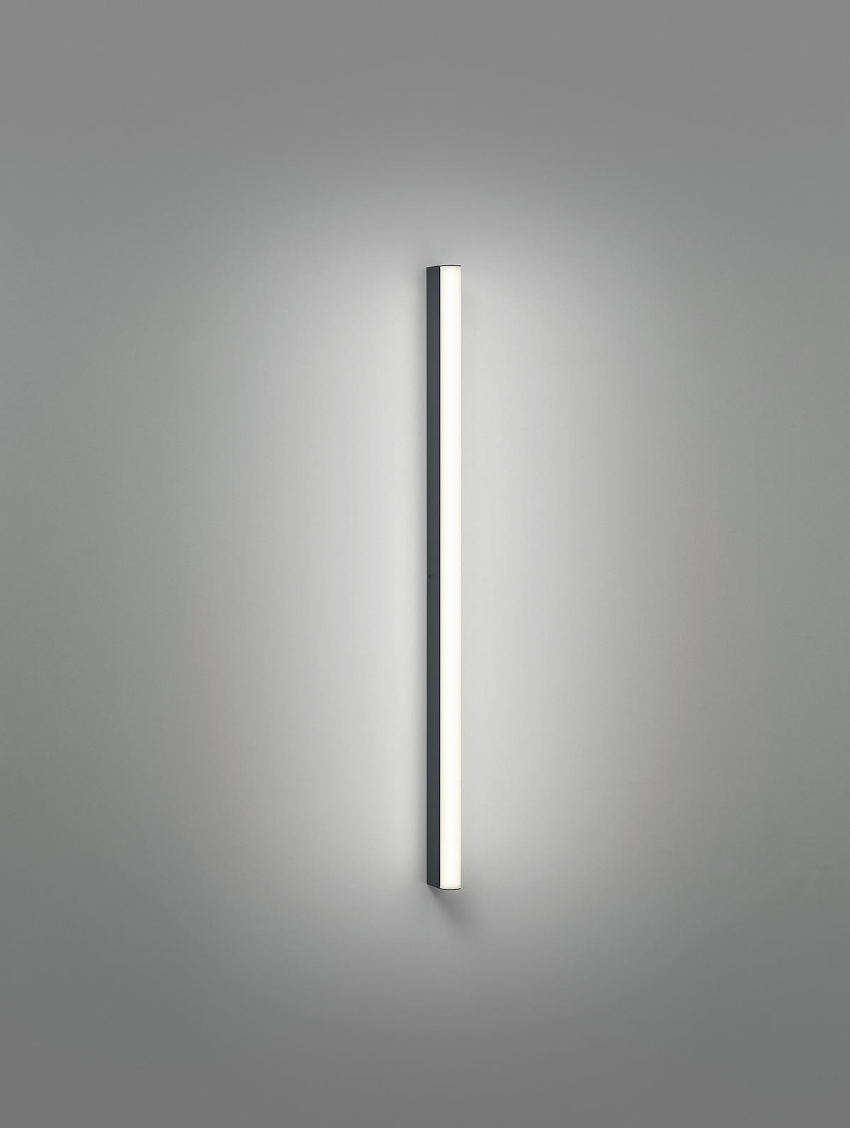 SPIEGELLEUCHTE Ponto-S 3/90/5 cm  - Schwarz, Design, Kunststoff/Metall (3/90/5cm) - Helestra