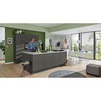 EINBAUKÜCHE   - Graphitfarben, Design, Holzwerkstoff - Dieter Knoll