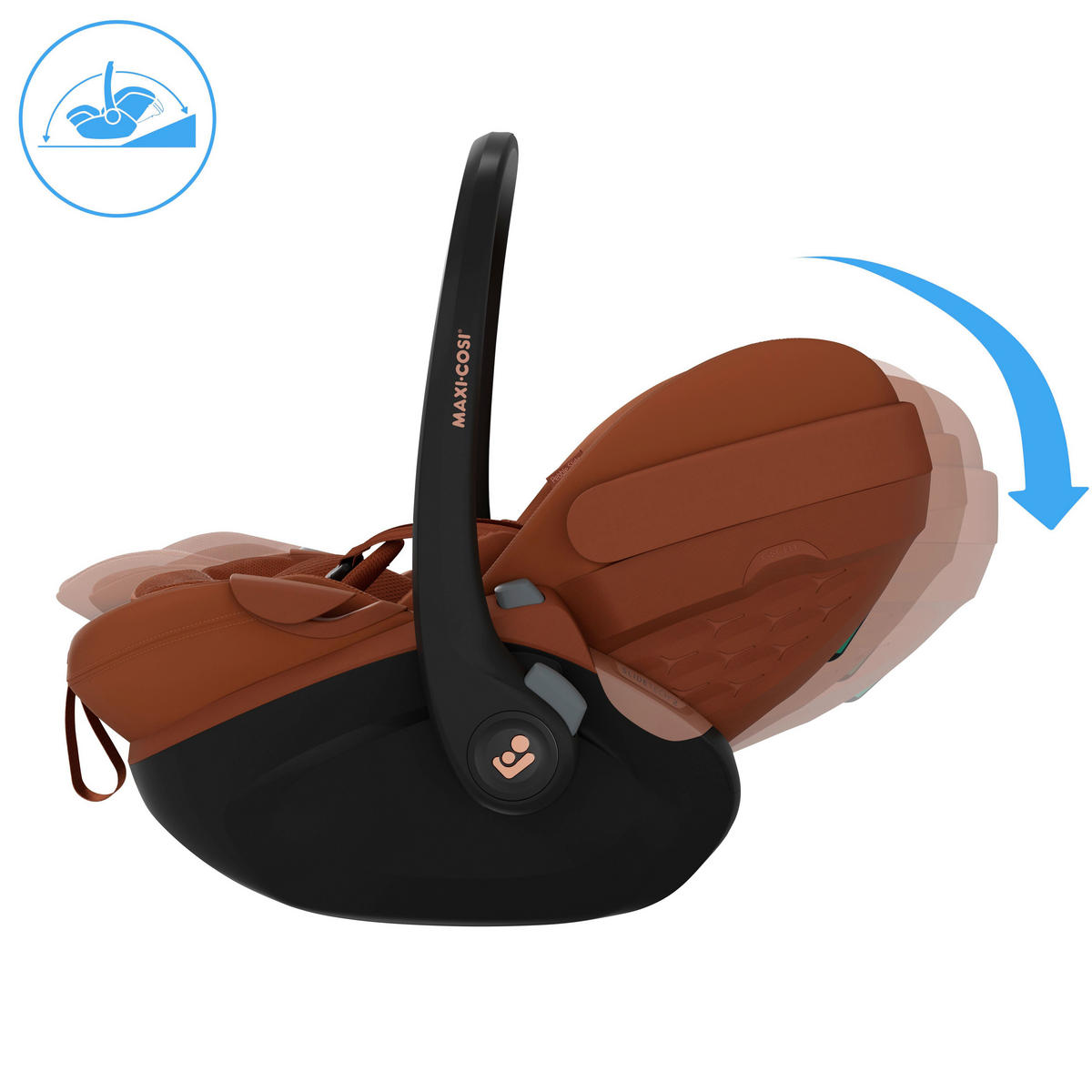 BABYSCHALE Pebble Slide Pro Copper Terra   - Braun, Basics, Kunststoff/Textil (44/58/70cm) - Maxi-Cosi