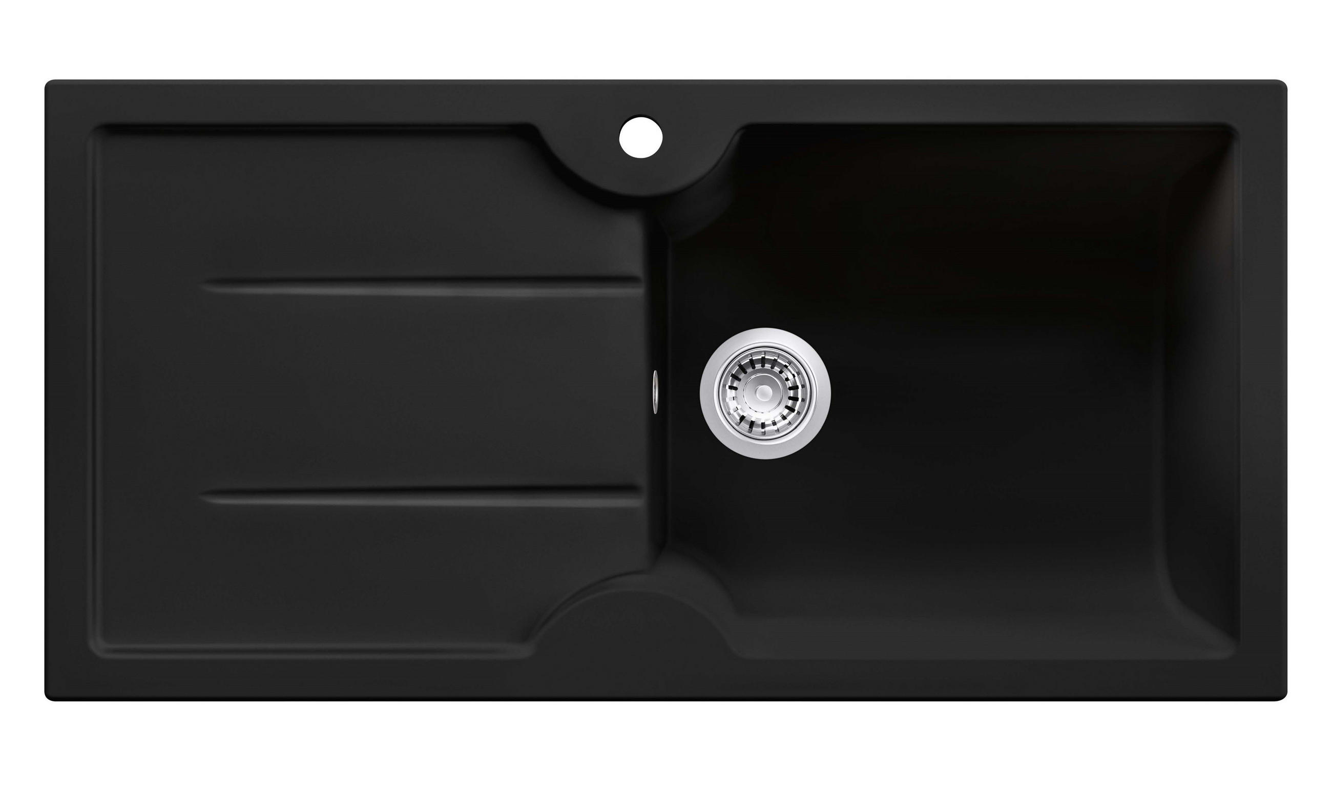 SPÜLE 106204  - Schwarz, Basics, Keramik (100/50/17,5cm) - HKT