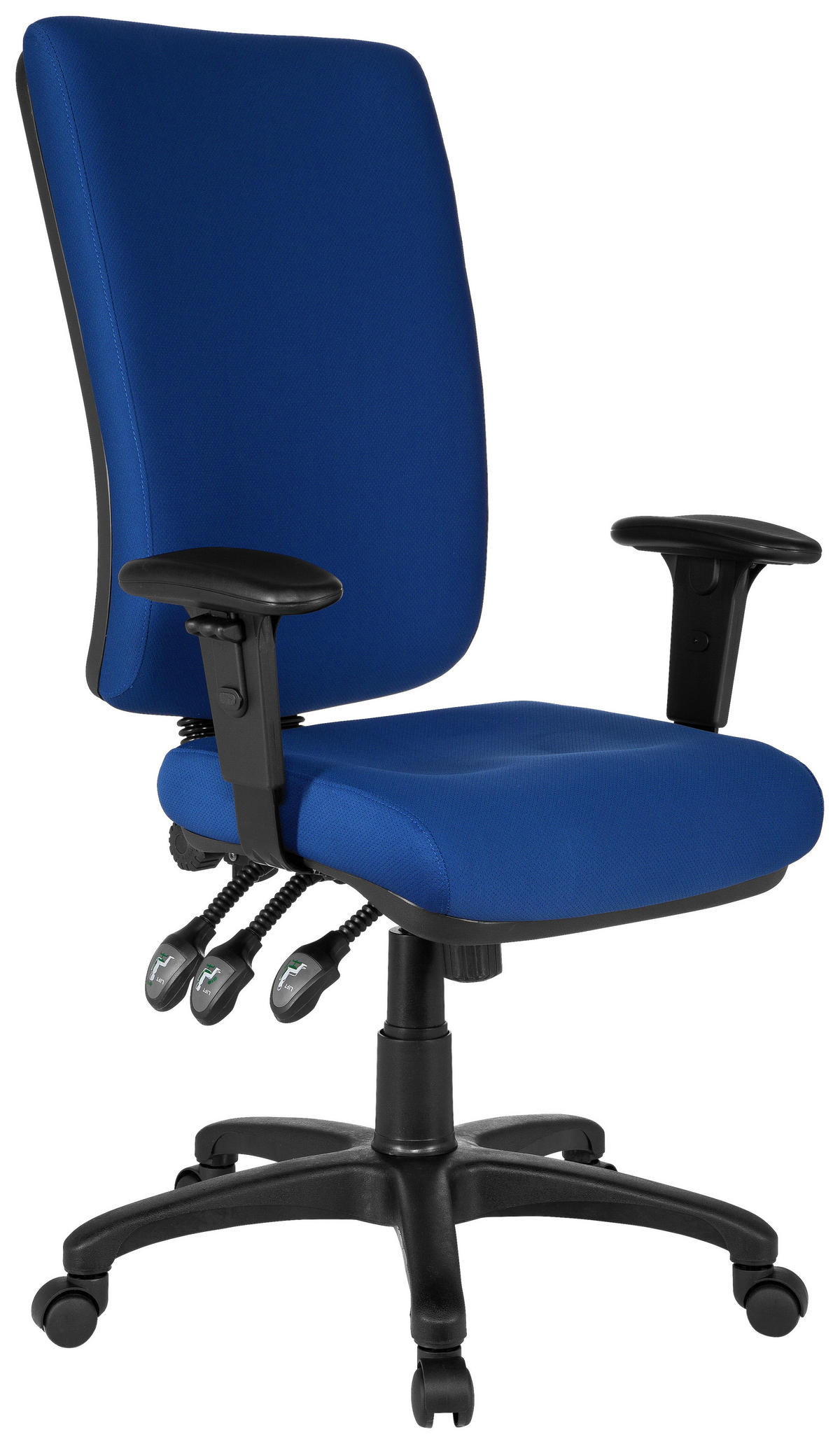 OTOČNÁ ŽIDLE, plochá tkanina, modrá - modrá, Basics, textil/plast (56/130/45cm) - MID.YOU