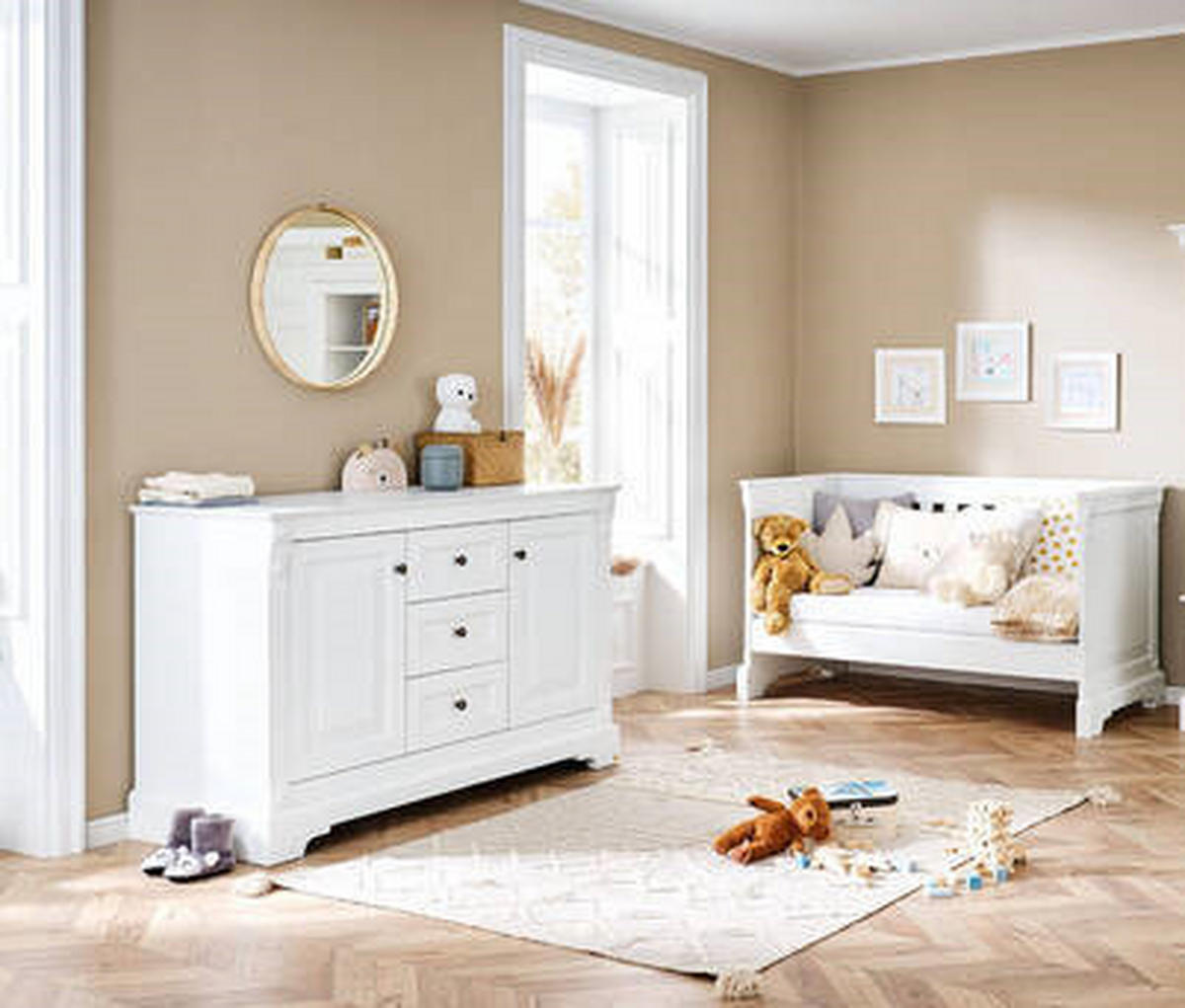 BABYZIMMER PINOLINO EMILIA  - Weiß, Trend, Holzwerkstoff - Pinolino