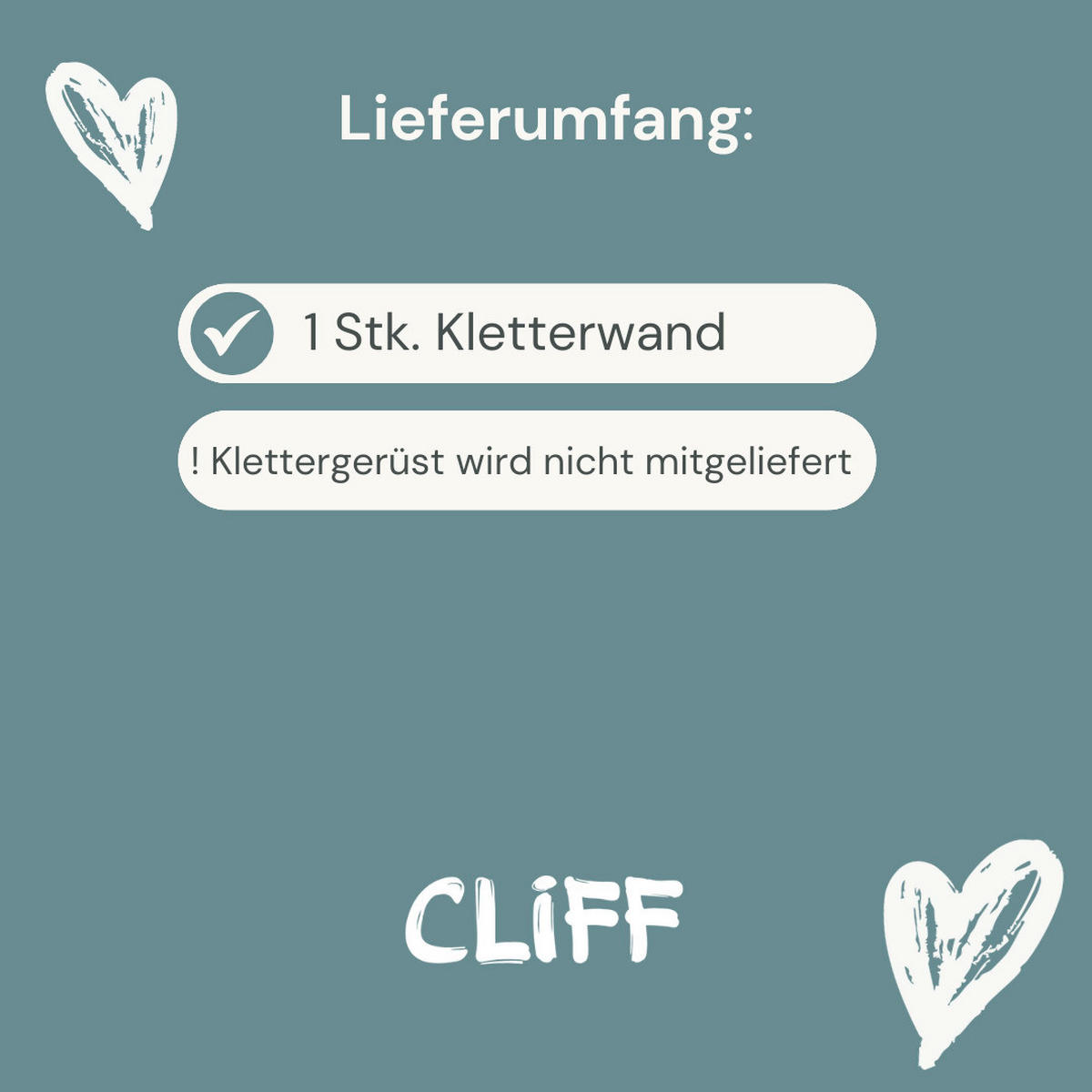 KLETTERGERÜST ZUBEHÖR - Birkefarben, Basics, Holz (140/50cm) - CLIFF