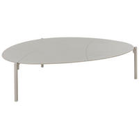 GARTENTISCH 83/110/29 cm Metall Champagner oval  - Champagner, Modern, Metall (83/110/29cm) - Amatio