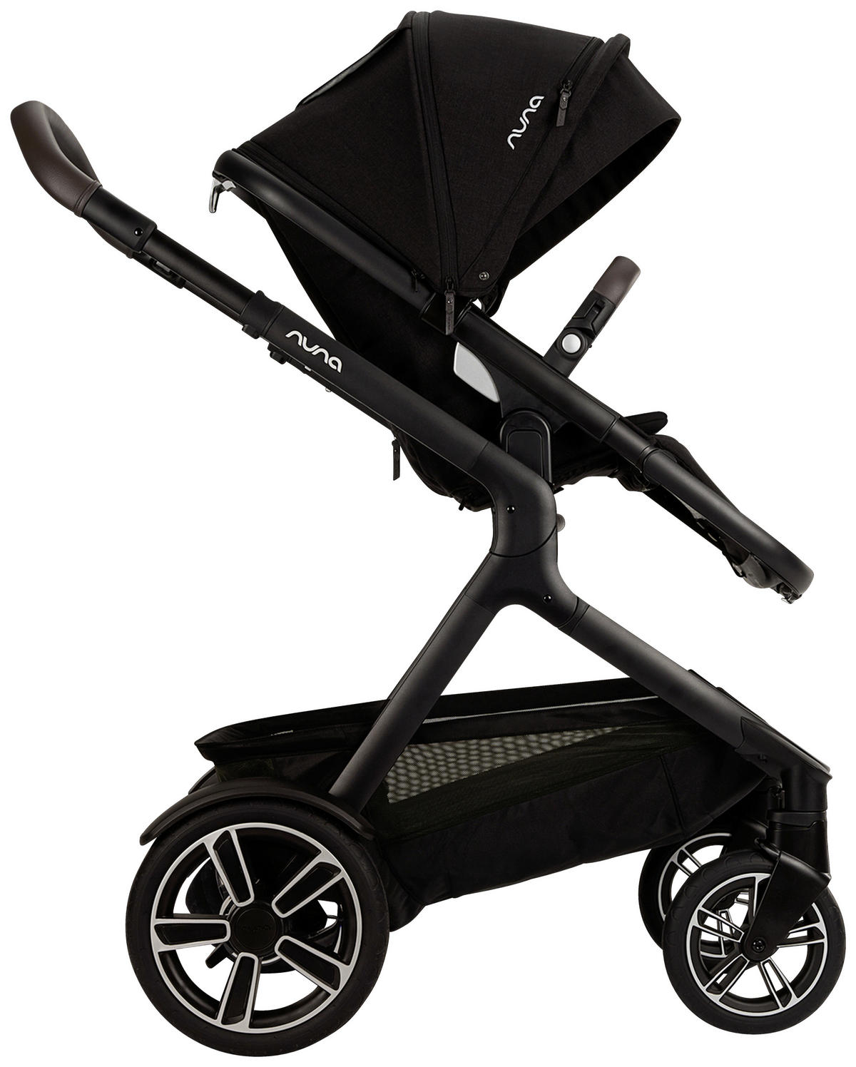 GESCHWISTERWAGEN Demi next  - Schwarz, Basics, Textil/Metall (63/123/83cm) - Nuna